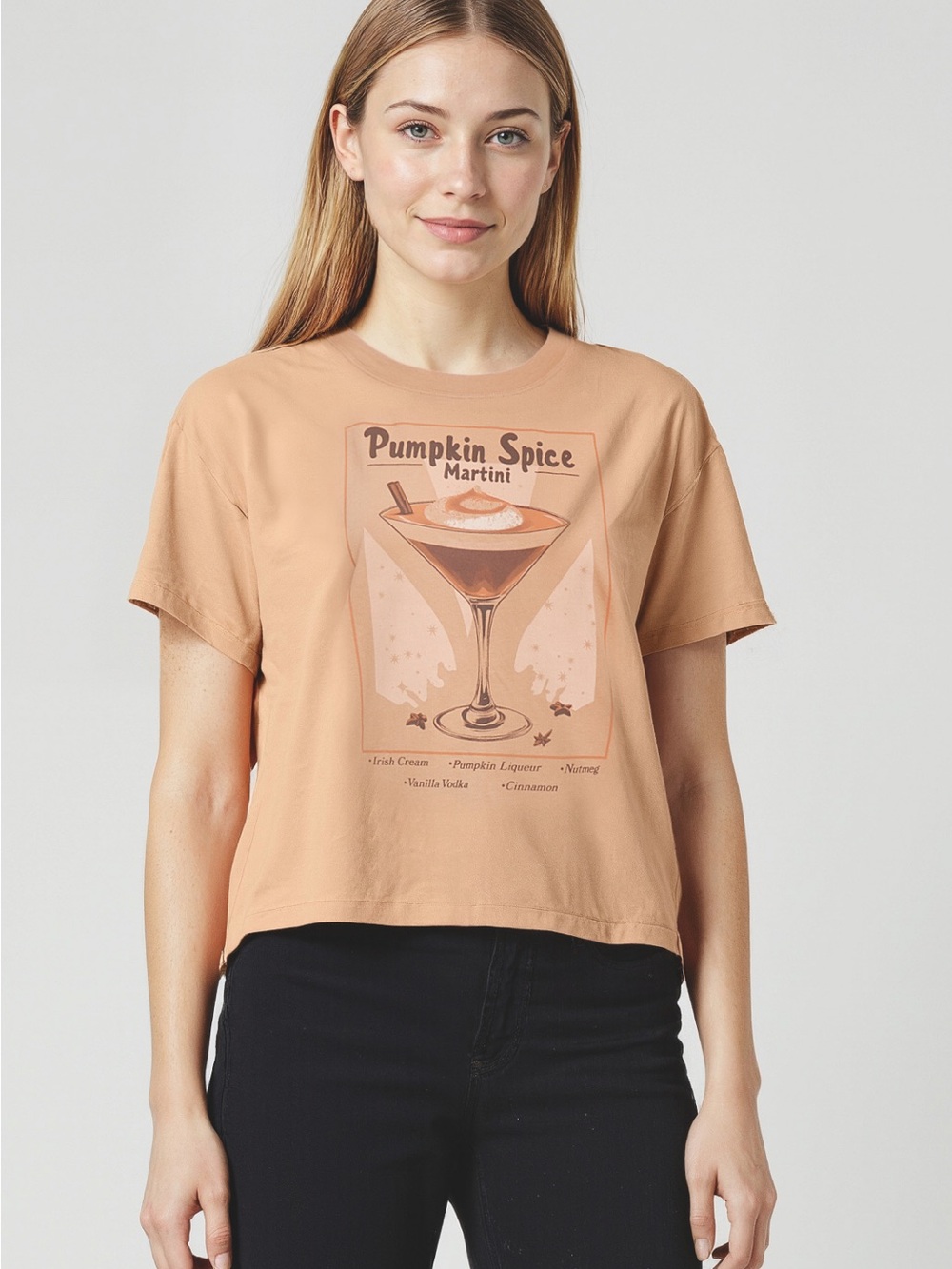 WILDFOX / Pumpkin Spice Martini Jamie Tee | Toast / NWT / M / Ptp-20”
